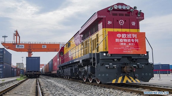 China-Europe freight train transportation